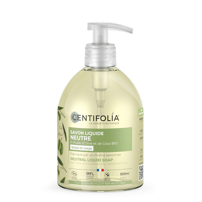 Sabão Líquido Neutro Azeite, com ingredientes biológicos