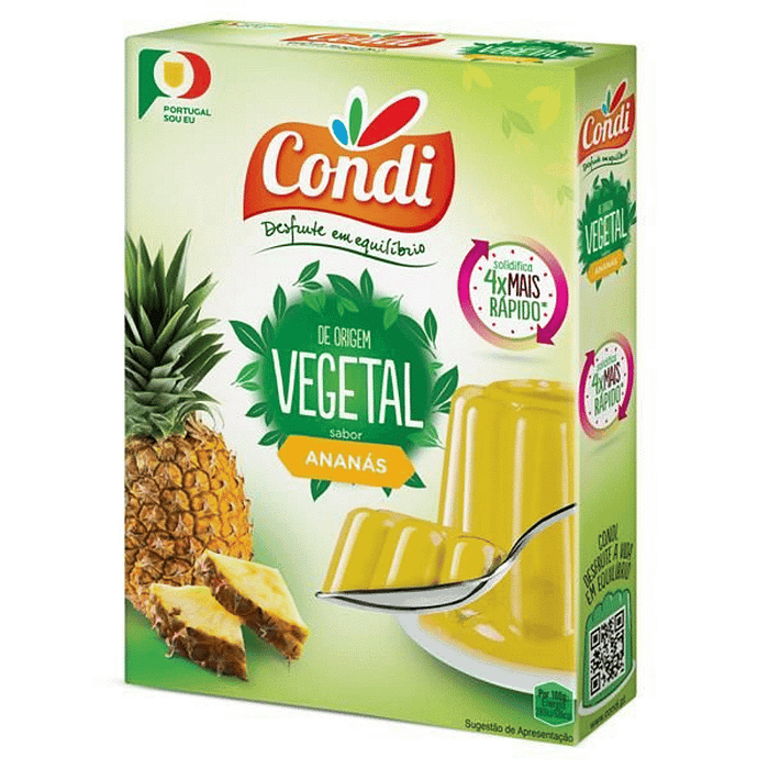 Gelatina Vegetal sabor a Ananás, vegan