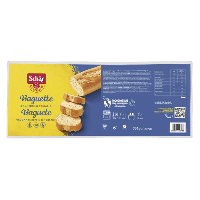 Baguettes Pré-Cozidas, sem glúten