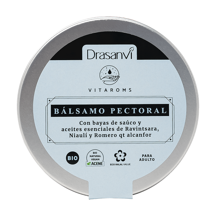 Bálsamo Peitoral para Adulto, com ingredientes biológicos