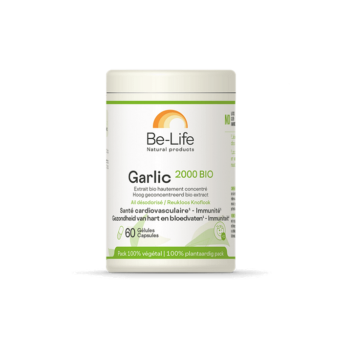 Alho (Garlic) 2000, com ingredientes biológicos, sem glúten, sem lactose
