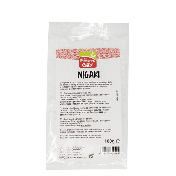 Nigari Preparado para Tofu sem químicos ou contaminantes