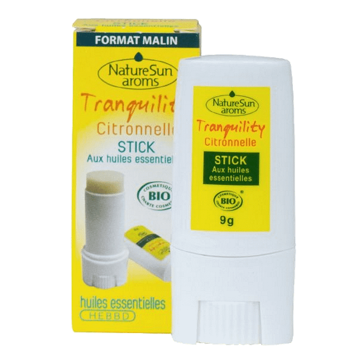 Tranquility Citronella Stick, ingredientes biológicos