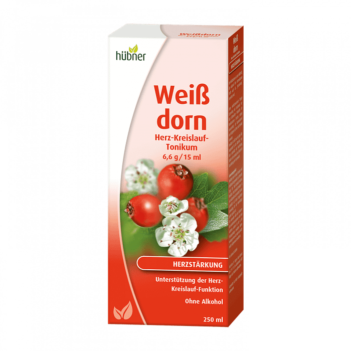 Weissdorn Líquido, suplemento alimentar sem álcool, sem glúten, sem lactose, vegan e vegetariano