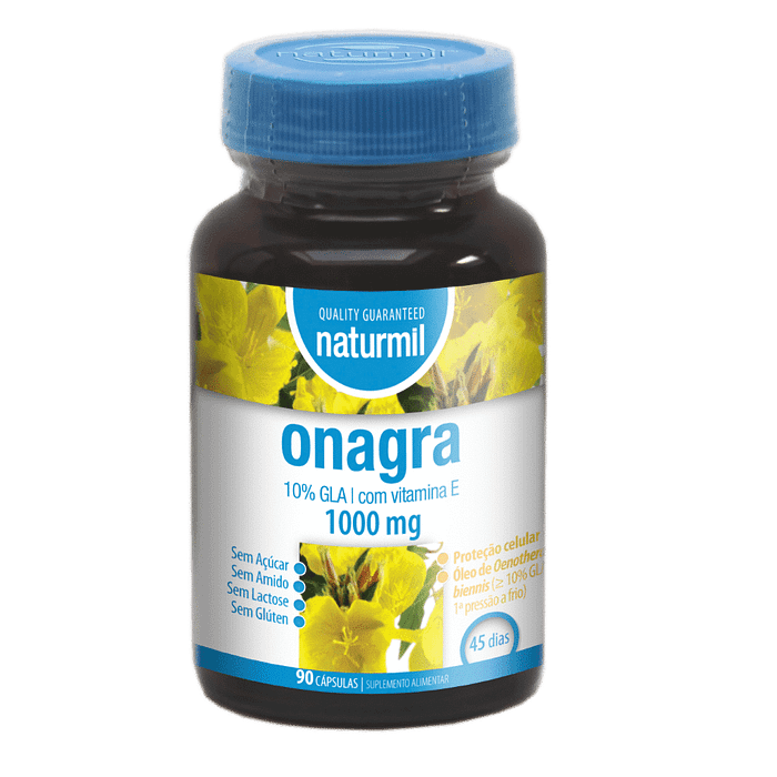 Onagra 1000mg, sem açúcar, sem amido, sem glúten, sem lactose