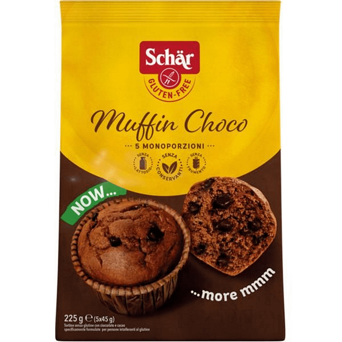 Muffins de Chocolate com Pepitas, com ingredientes biológicos, sem lactose