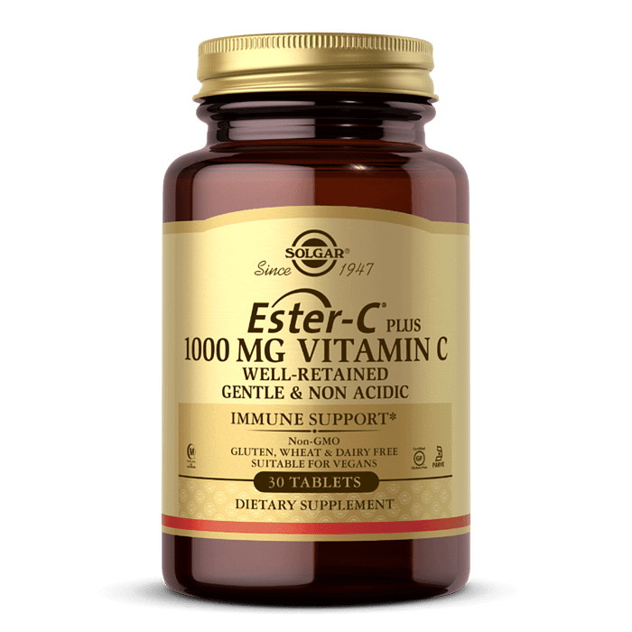 Suplemento Solgar ESTER-C® PLUS 1000 MG VITAMINA C 30 Comprimidos