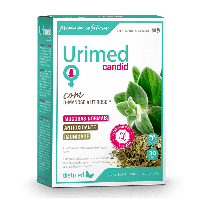 Urimed Candid, suplemento alimentar sem lactose