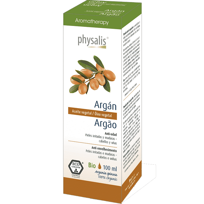 Óleo Vegetal Argão, com ingredientes biológicos
