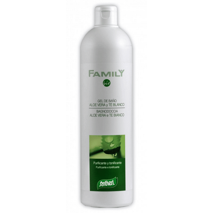 Gel de Banho Aloé Vera e Chá Branco, com ingredientes biológicos