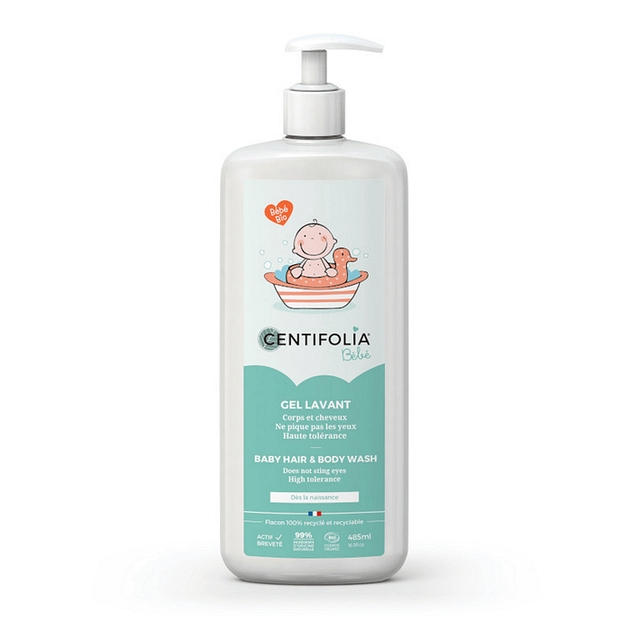 Gel Lavante Corpo e Cabelo Bebé, com ingredientes biológicos