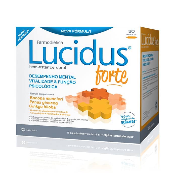 Lucidus Forte, suplemento alimentar sem açúcar