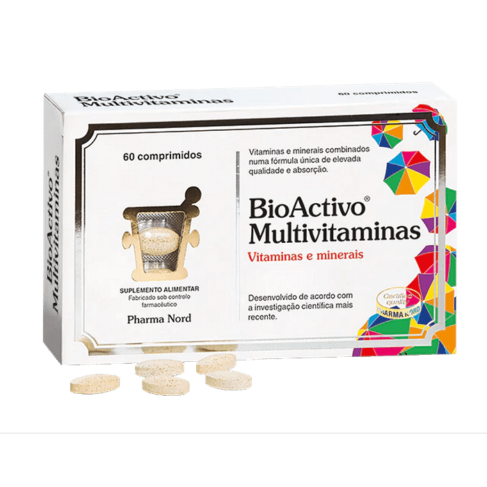 BioActivo Multivitaminas, suplemento alimentar sem glúten