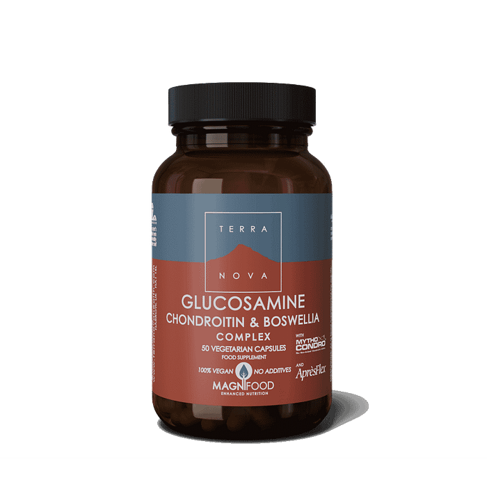 Glucosamin, Chondroitin & Boswellia Complex, suplemento alimentar vegan