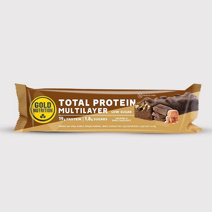 Total Protein Barra Multilayer Chocolate Negro e Caramelo
