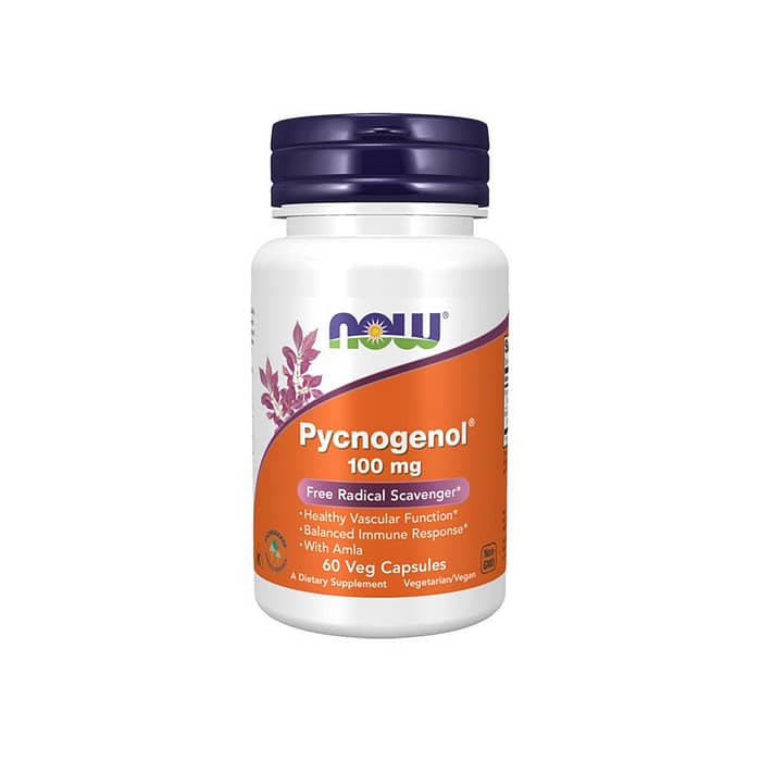 Pycnogenol 100mg, suplemento alimentar vegan e vegetariano