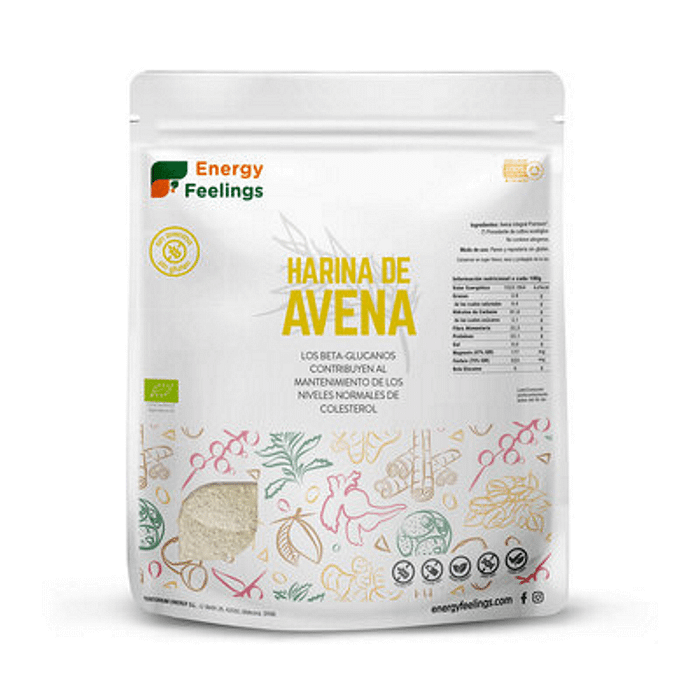 Farinha de Aveia Sem Glúten/Avenina, biológico, vegan