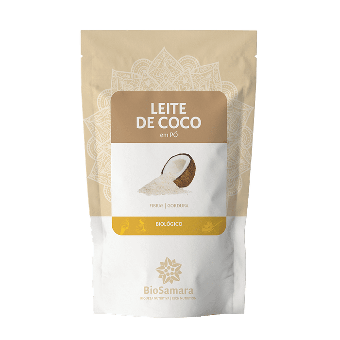 Leite de Coco em Pó, biológico, sem glúten, sem lactose, vegan