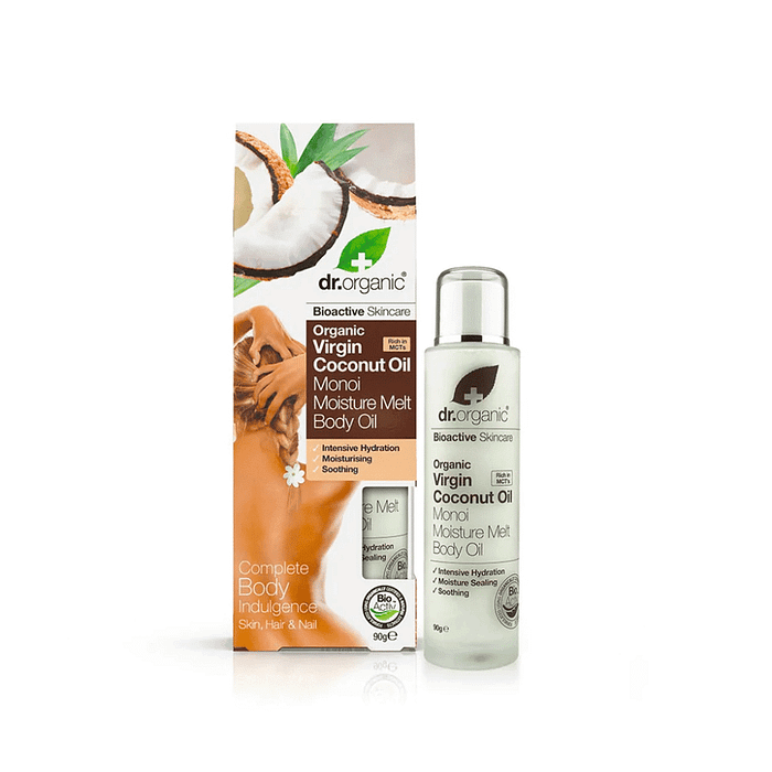 Óleo Corporal Hidratante Coco, com ingredientes biológicos, cosmética vegan e vegetariana