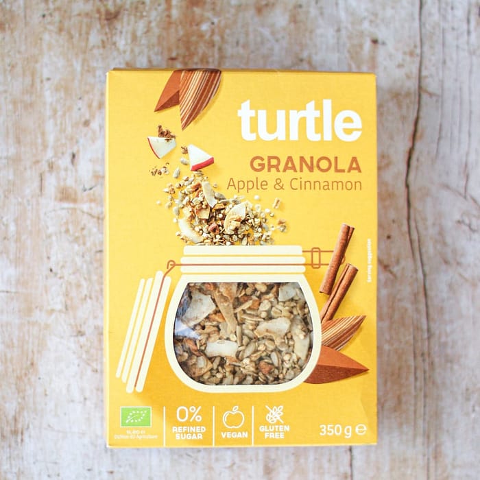 Granola de Maçã e Canela, biológica, sem glúten, vegan