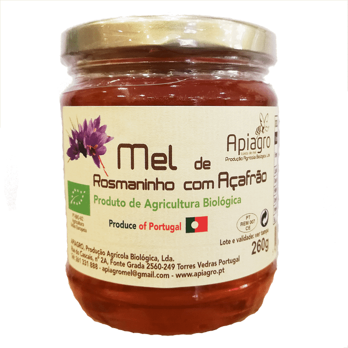 Mel de Rosmaninho com Açafrão, biológico
