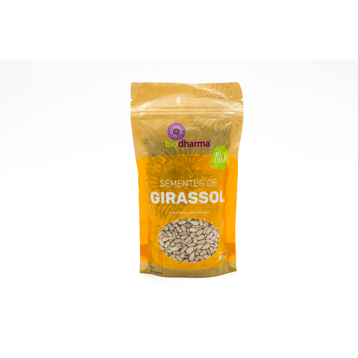 Sementes de Girassol, biológico, sem glúten, sem lactose, sem soja, vegan, vegetariano