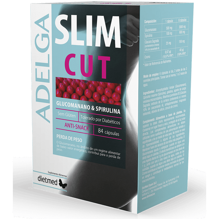 Adelgaslim Cut, suplemento alimentar sem glúten