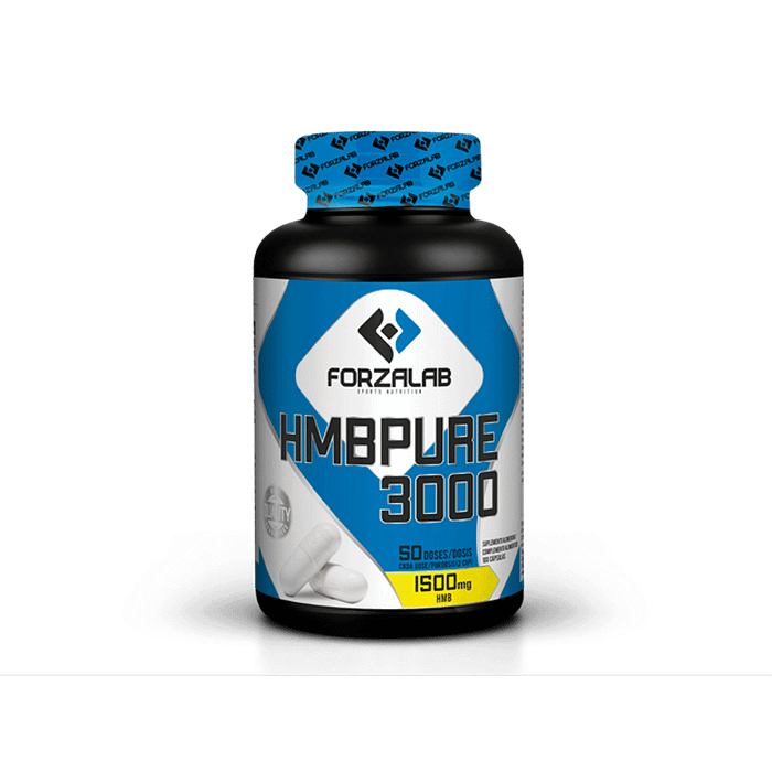 HMB Pure 3000, suplemento alimentar sem açúcar, sem glúten, sem lactose, sem soja