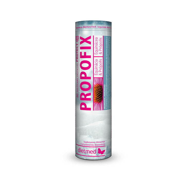 Propofix Protect Pastilhas, suplemento alimentar sem amido, sem glúten, sem lactose