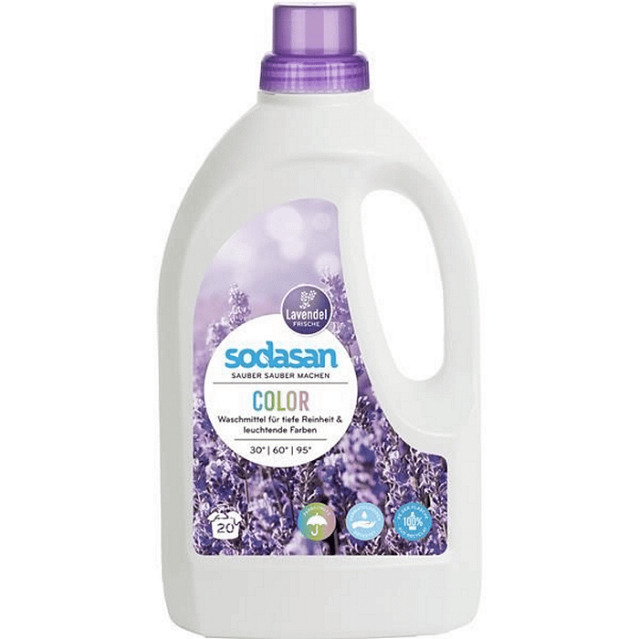 Detergente Liquido Ecológico para Roupa Fragrância Lavanda, roupa de cor