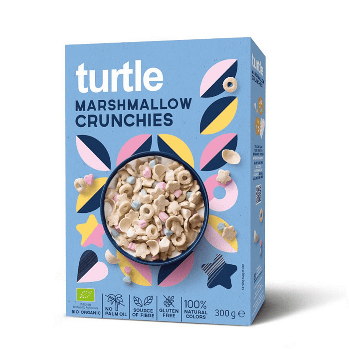 Marshmallow Crunchies, com ingredientes biológicos e sem glúten