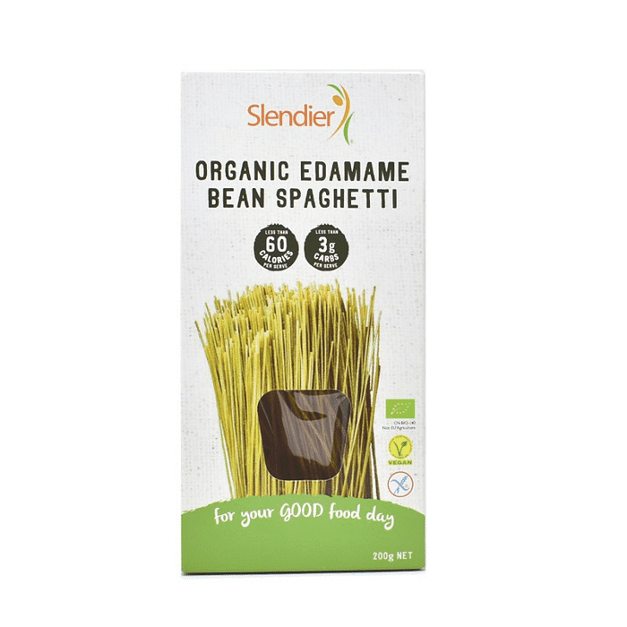 Esparguete de Endamame com ingredientes biológicos, sem glúten e adequado a vegans