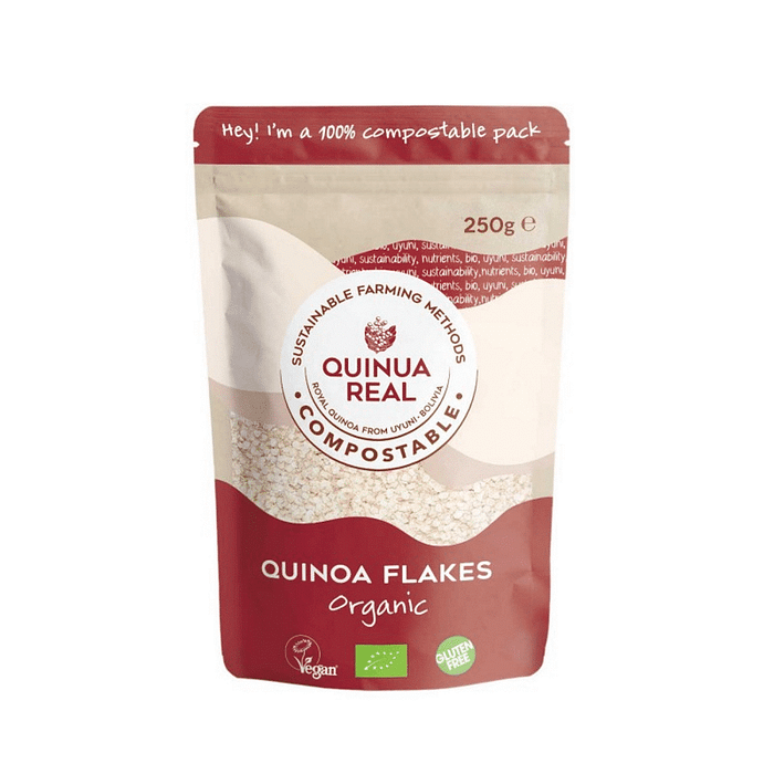Flocos de Quinoa Real sem glúten e de agricultura biológica
