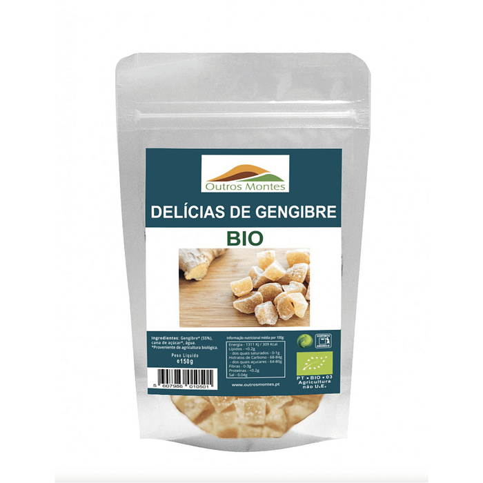 Delícias de Gengibre, proveniente de agricultura biológica