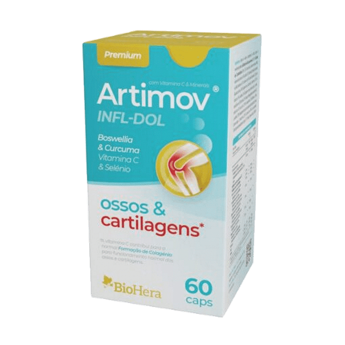 Artimov Infl-Dol, suplemento alimentar para ossos e cartilagens