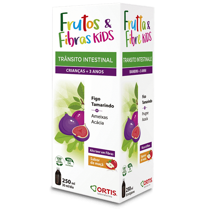 Frutos e Fibras Xarope, suplemento alimentar vegetariano