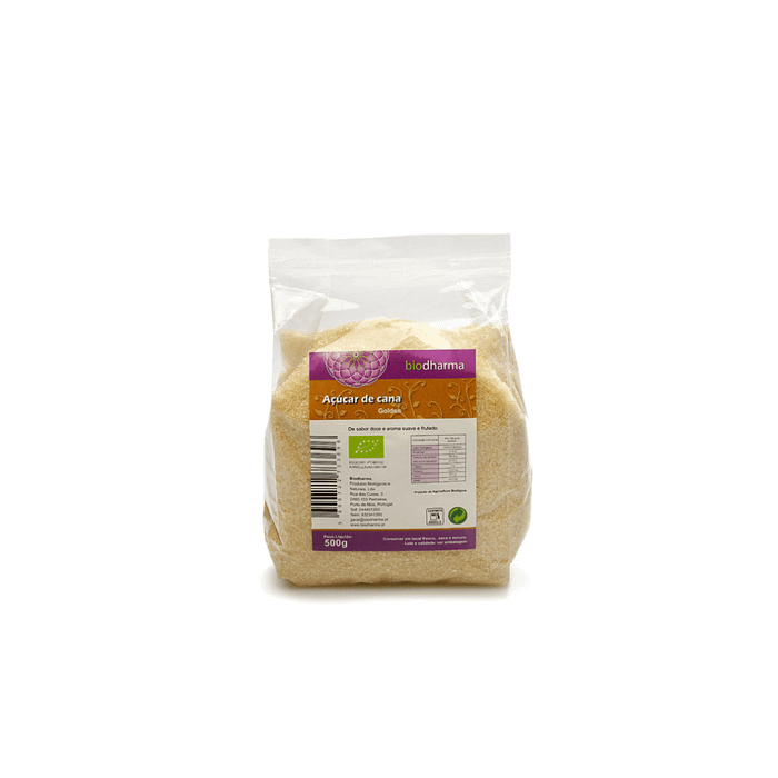 Açúcar Integral de Cana, biológico, sem glúten, sem lactose, sem soja, vegan
