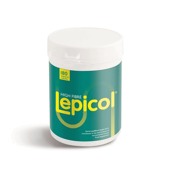 Lepicol Cápsulas, suplemento alimentar sem glúten, adequado a vegetarianos