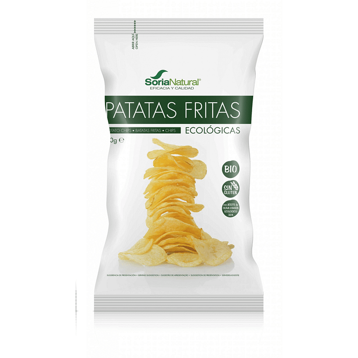 Batatas Fritas em Azeite, com ingredientes biológicos, sem glúten