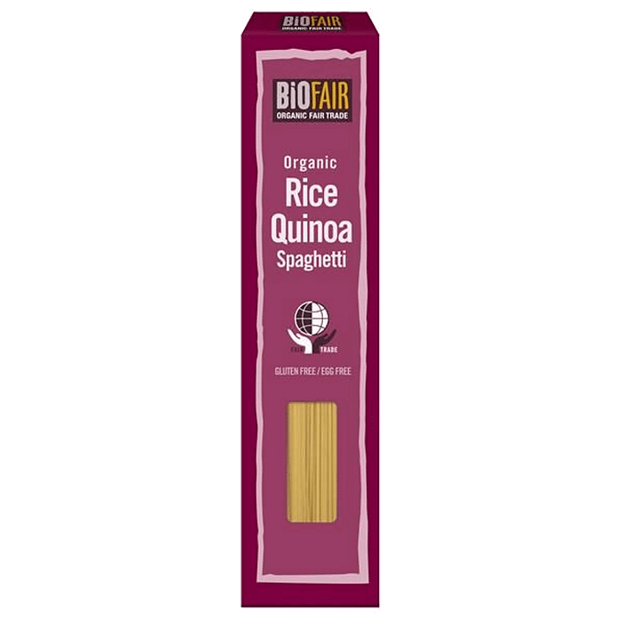 Esparguete de Arroz e Quinoa, com ingredientes biológicos, sem glúten