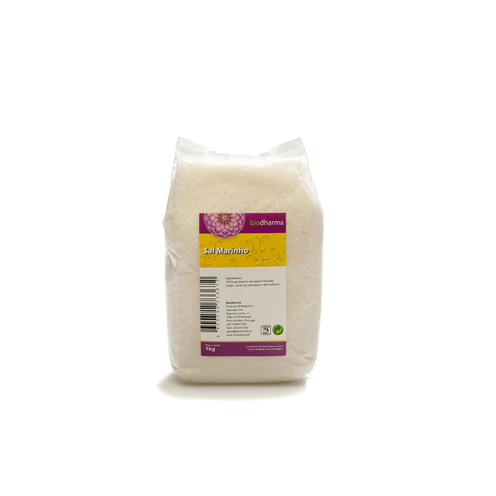 Sal Marinho, biológico, sem glúten, sem lactose, sem soja, vegan
