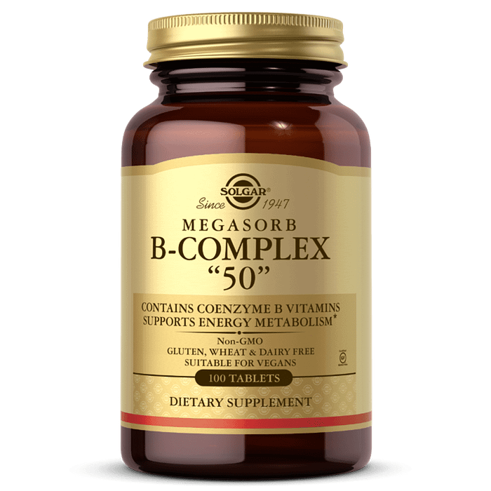MEGASORB Vitaminas do Complexo B suplemento Solgar