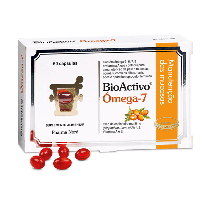 Bioactivo Ómega-7, suplemento alimentar para vegans e vegetarianos