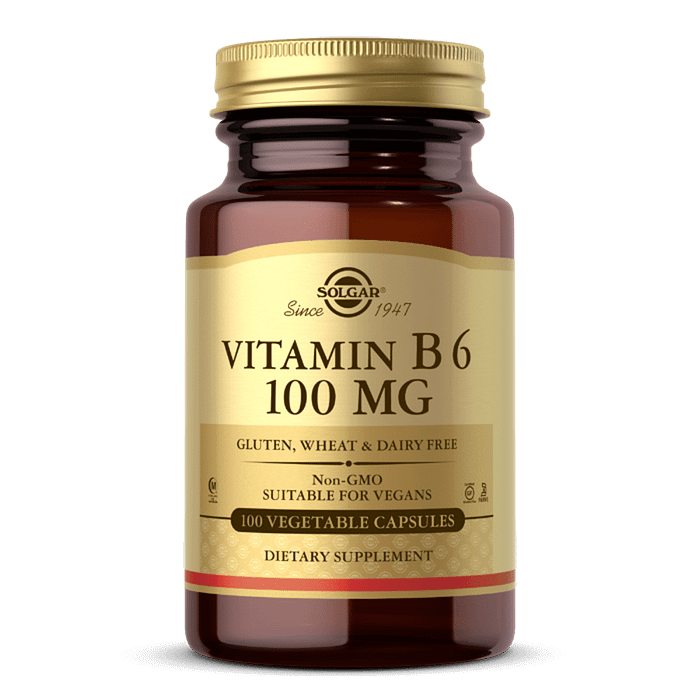 VITAMINA B6 100 MG suplemento solgar