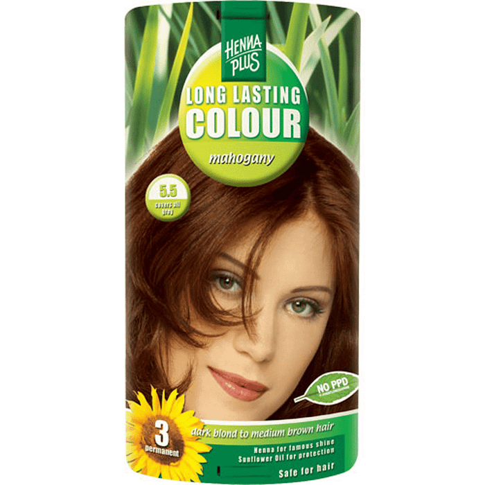LL Colour 5.5 Mahogany, coloração em creme