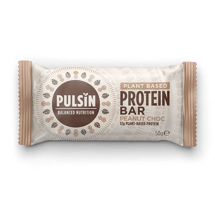 Barra Proteica de Chocolate e Amendoim, sem glúten, sem lactose, sem soja, vegan