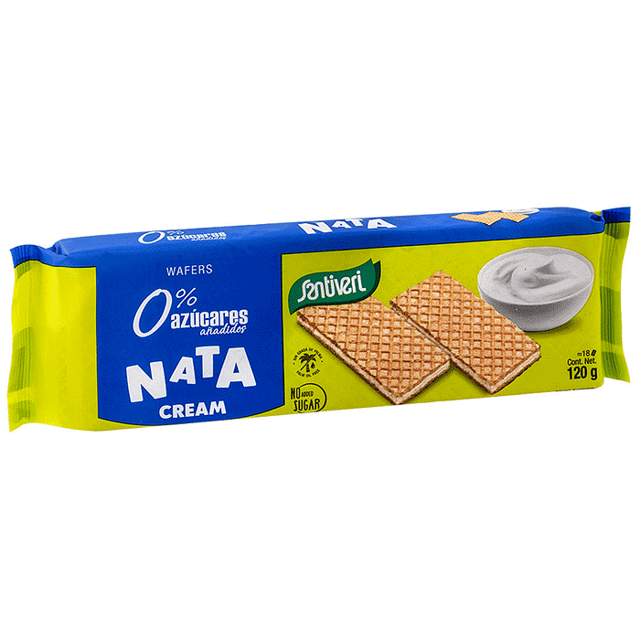 Waffers de Nata, sem açúcar