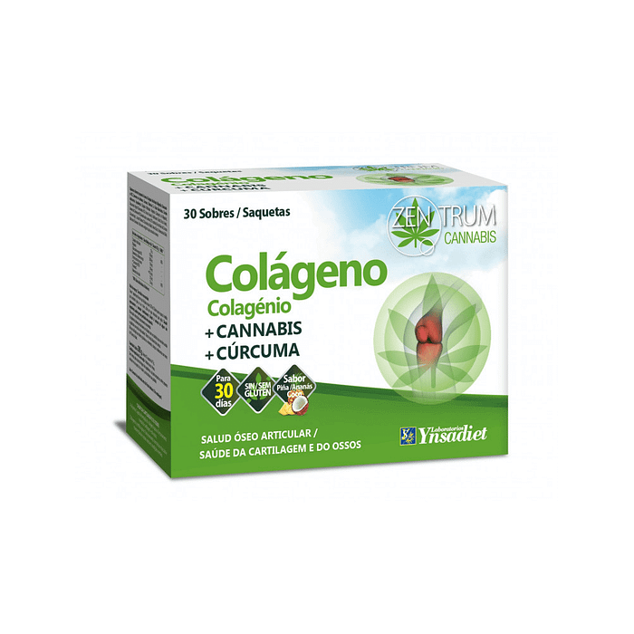 Colagénio - Cannabis + Curcuma, suplemento alimentar sem glúten