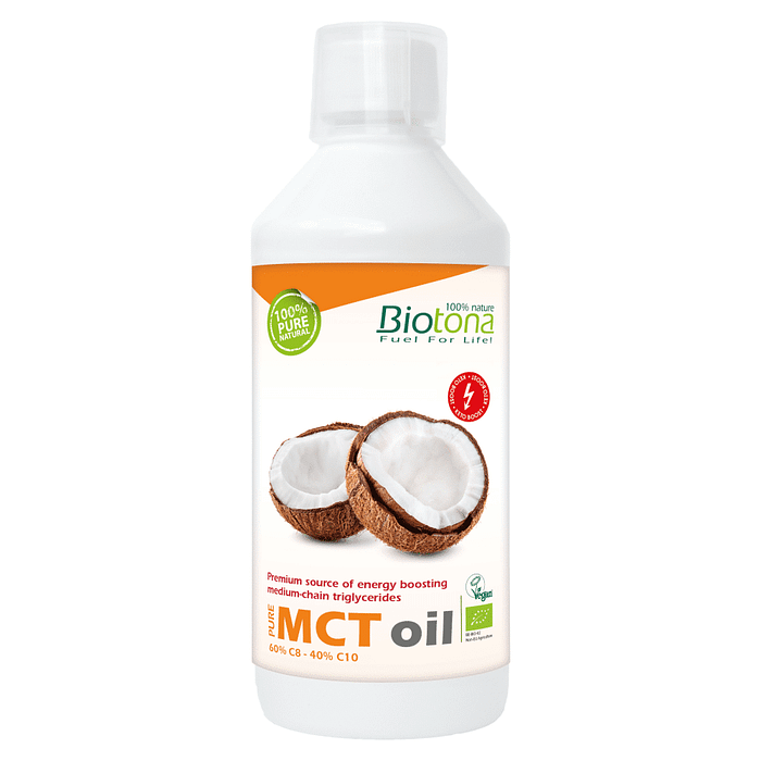 Óleo MCT Pure, de ingredientes biológicos, para vegans