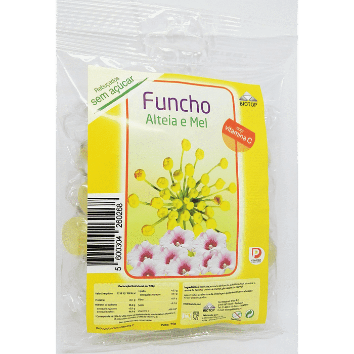Rebuçados Funcho, Alteia e Mel sem glúten